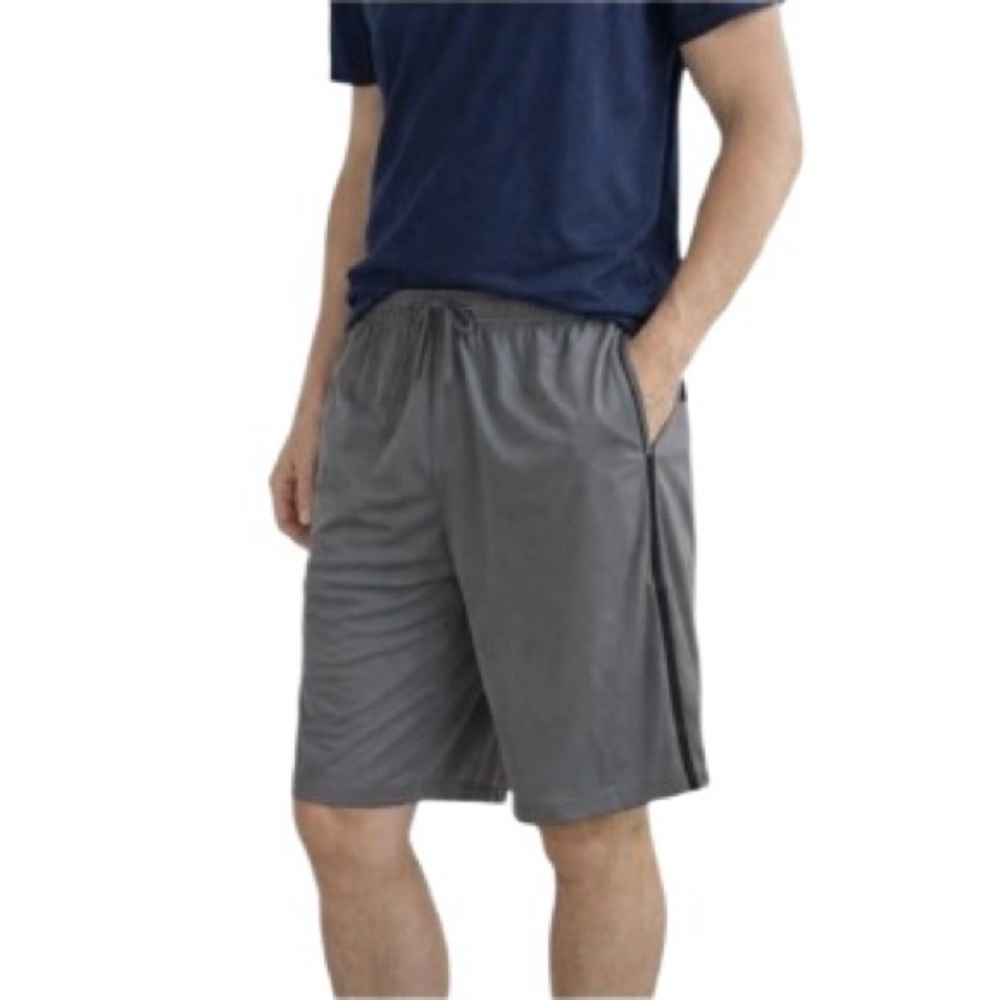 Urban Frontier Men's Athletic Sports Shorts Gray Grey Large L